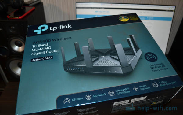 TP-Link Archer C5400 - это трехдиапазонный и очень мощный Wi-Fi маршрутизатор.