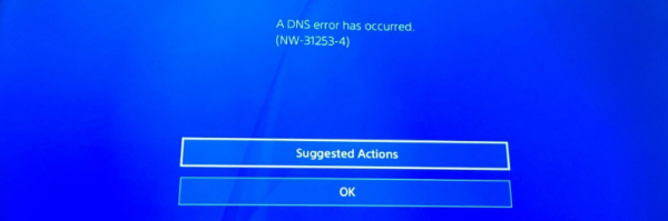 Ошибки DNS для PlayStation®4: NW-31253-4, WV-33898-1, NW-31246-6, NW-31254-5, CE-35230-3, NW-31250-1